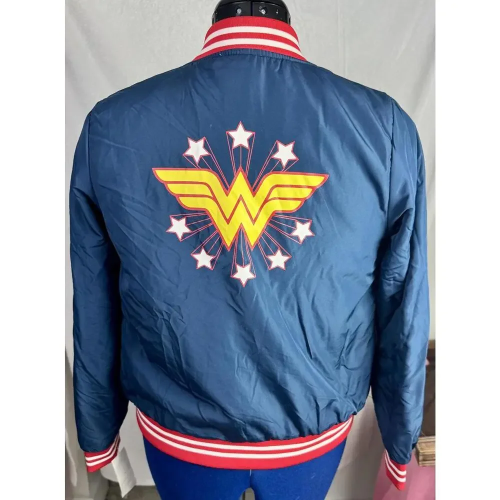 Reversible Wonder Woman Bomber‎ NWT Jacket (Kids XL 14/16) | Mini Villain Era